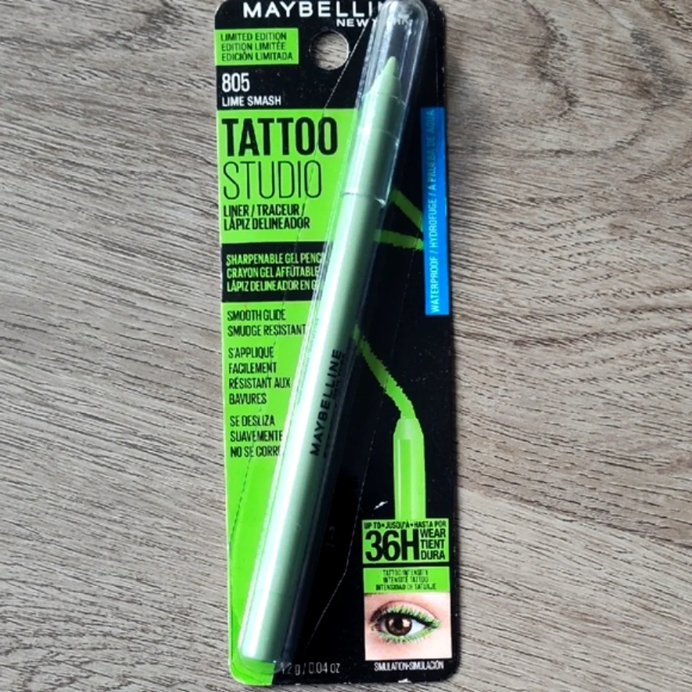 4/$12🌀🆕Maybelline Lime Smash Tattoo Studio Liner Nwt